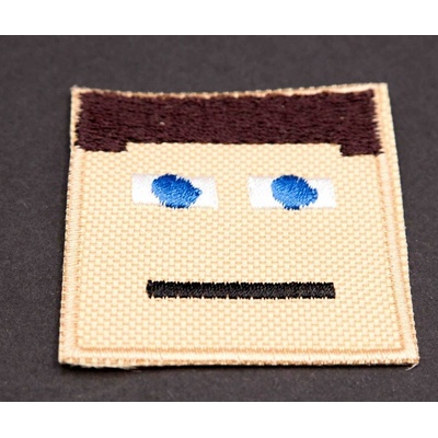 Nažehľovacia záplata - Minecraft Player Steve - rozmer 4,5 cm x 4,5 cm