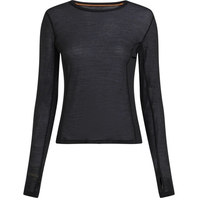 Icebreaker Women Merino Blend 75 Cool-Lite Featherlight LS Crewe Размер: L / Цвят: черен