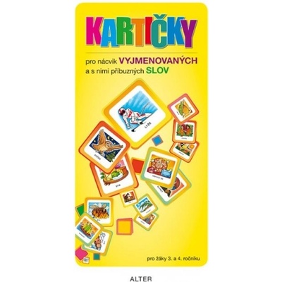 Kartičky pro nácvik vyjmenovaných a s nimi příbuzných slov