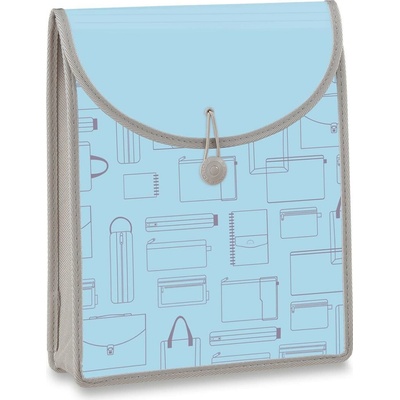 Foldermate Vintage aktovka na dokumenty s vrchním plněním A4 modrá