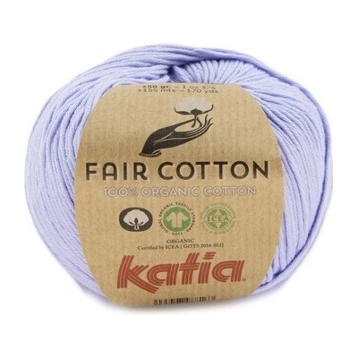 FAIR COTTON Katia Farby FAIR COTTON: 48 fialovo modrá - VÝPREDAJ