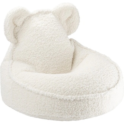 Wigiwama Sedací vak Bear plyšový Cream White