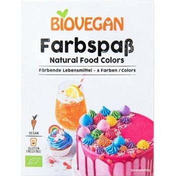 Biovegan Potravinárske farbivo bezlepkové bio 6 x 8 g