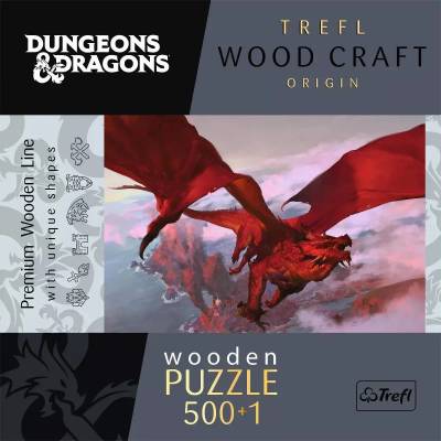 Trefl - Puzzle Ancient Red Dragon wooden - 500 piese