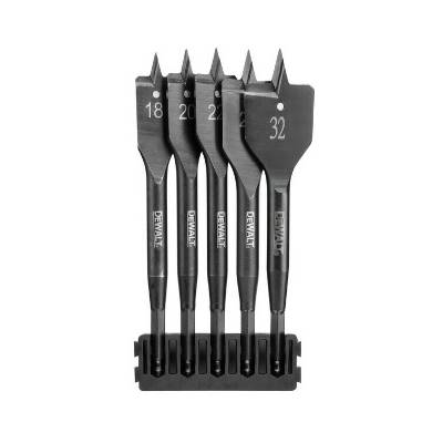 Държач за битове DeWalt + свредла за дърво Extreme Flat, 5 бр. DT70832 (DT70832)