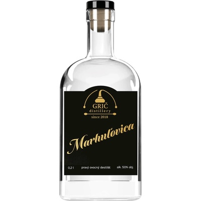 Grič Marhuľovica 50% 0,2 l (čistá fľaša)