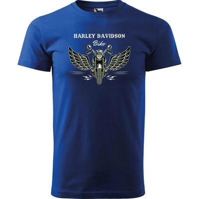 Sablio tričko s potlačou Harley-Davidson S krídlami modré