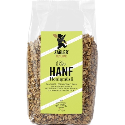 ZAGLER MÜSLIBÄR Мюсли от био коноп с мед - 500 г