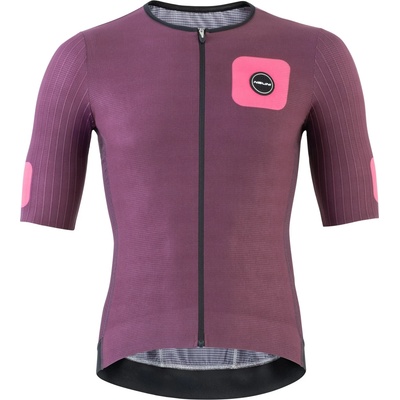 Nalini Мъжка фланелка с къс ръкав за колоездене Nalini Xskin Speed Jersey Cycling jersey - Langhe / Fuxia - размер XXL (056-4017-0116)
