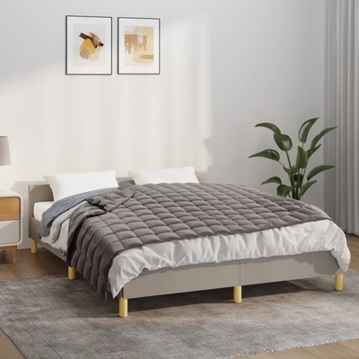 vidaXL Zátěžová deka šedá 10 kg textil 140x200