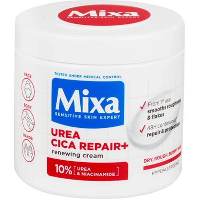 Mixa Urea Cica Repair+ Renewing Cream Regenerační tělová péče pro velmi suchou a hrubou pokožku 150 ml – Zboží Dáma