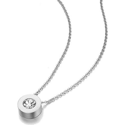 Troli Náhrdelník s trblietavým príveskom KNSC-154 silver