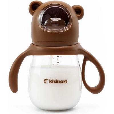 Kidnort kojenecká lahev Jordbaer hnědá 240 ml