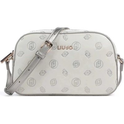 Liu Jo crossbody kabelka vytlačené logo krémová champagne