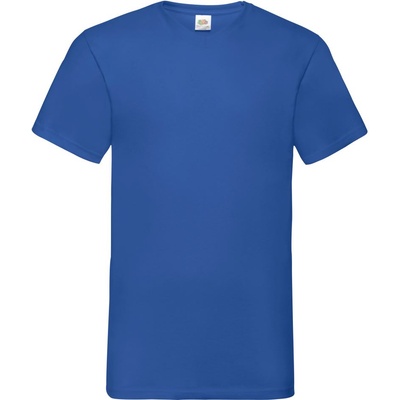 Fruit of the Loom Мъжка тениска с v-образно деколте fruit of the loom valueweight - кралско синьо xxxl (16106645013)