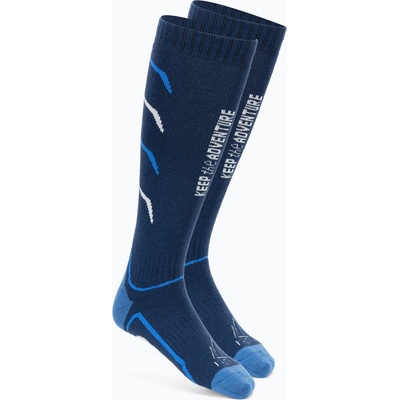 KADVA Мъжки скиорски чорапи KADVA Woolan navy blue