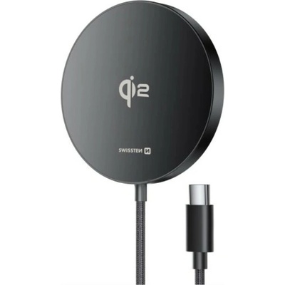 Swissten Bezdrátová nabíječka MagPuck Qi2, MagSafe - 1.5 m