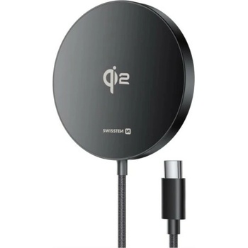 Swissten Bezdrátová nabíječka MagPuck Qi2, MagSafe - 1.5 m
