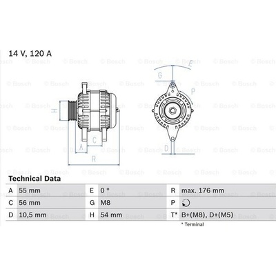 Generátor BOSCH 0 986 046 150
