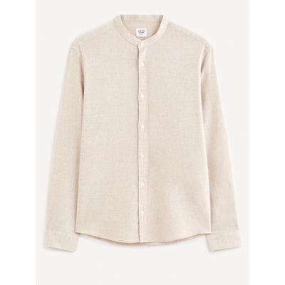 Celio Бежова мъжка риза с ленено каре Celio Galinco Celio | Bezhov | МЪЖЕ | XL