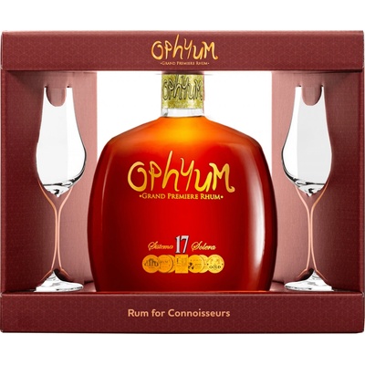 Ophyum 17y 40% 0,7 l (dárčekové balenie 2 poháre)