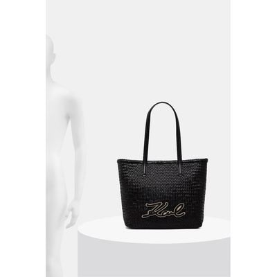 KARL LAGERFELD шопинг чанта дамска от кожа K/SIGNATURE (B2W30205)
