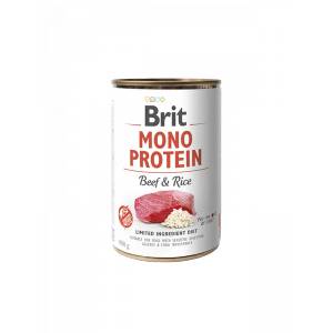 Brit Brit Mono Protein Beef & Rice - Хипоалергенна консерва с говеждо и ориз 400 гр