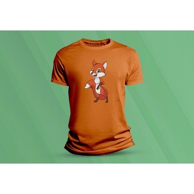 Sandratex dětské bavlněné tričko Red Fox. oranžová