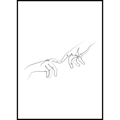Jen tak z lásky Plakát Dotek Rozměr plakátu: 40 x 50 cm, Barva pozadí: Bílá