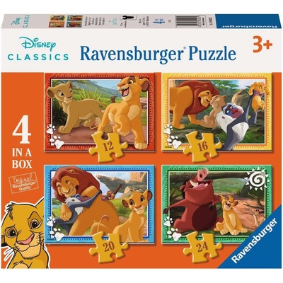 RAVENSBURGER Lví král 4v1 12 16 20 24 dílků