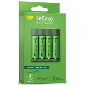 Gp batteries Зарядно у-во GP BATTERIES B421 210AAHCE-EB4+4 AA NiMH 2100mAh Зарядно за батерии