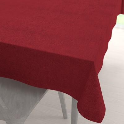 Biante Obdélníkový ubrus/imitace broušené kůže Alcantara ALC-018 Vínově červený 140x180cm