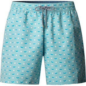 Faconnable Бански гащета Façonnable Birdie swimming shorts - Blue (Fanfare Green)