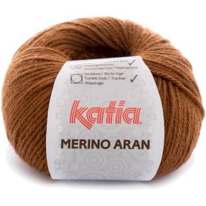Katia Merino Aran 37 Light Brown Плетива прежда (MA 37)