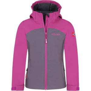 TROLLKIDS Детско софтшел яке Trollkids Girl's Kristiansand Jacket XT Softshell jacket - Fresh Berry / Graphite - размер 164 (EU) (703-5391-0420)