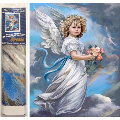 Norimpex Diamantové malování Cherubín 30 x 40 cm