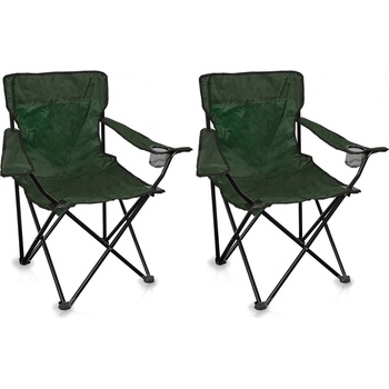 Aga Turistická židle s opěradlemCamouflage 2 odstíny zelené