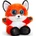 Keel Toys Плюшена играчка Keel Toys - Анимотсу, Лисица, 15 cm (SF6559)