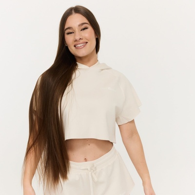 GymBeam Дамски суичър Relay Cropped Pearl S