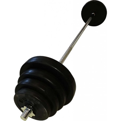 FitnessLine Nakládací činka kotouče s cementovou náplní 45 kg