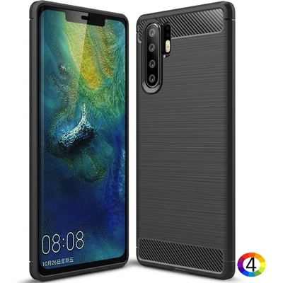 Huawei P30 Pro Удароустойчив Carbon Fiber Калъф и Протектор