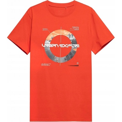 4F H4L22-TSM014 pánske tričko orange