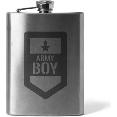 DRAGOWA gravírovaná ploskačka Army boy 210 ml