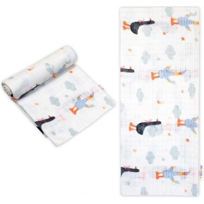 Baby Nellys Tetra Premium 70x80 cm black Goose biela 1 ks