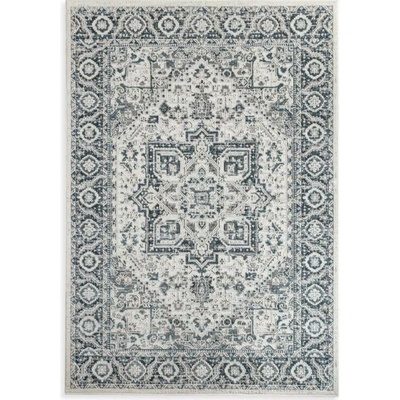 Takoy Koberec 120x170 cm modro-krémový s klasickým vintage vzorem ELORA 2-HF-489311 | 120 x 170 cm