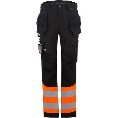 Regatta HI-VIS nohavice TRJ480 Black/Orange