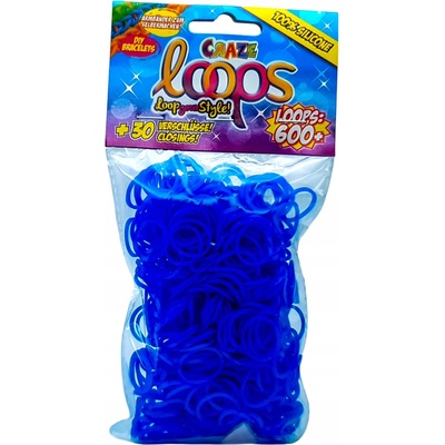 Loom Band s NA VÝROBU NÁRAMKOV A BIŽUTÉRIE 600 ks MODRÉ