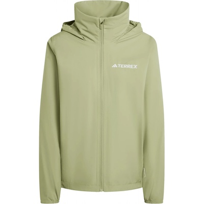 adidas Terrex Дамско водоустойчиво яке adidas Terrex Women's Multi Essentials 2 Layer Rain Jacket Waterproof jacket - Tent Green - размер XS (102-4476-0511)