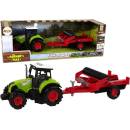 Lean-toys Detský traktor s prívesom Farmárske auto