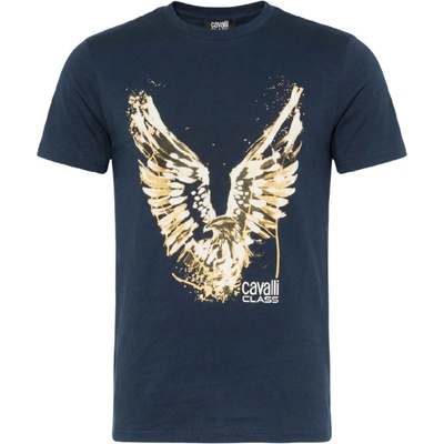 Cavalli Class Eagle Navy Blue tričko Tmavě modrá